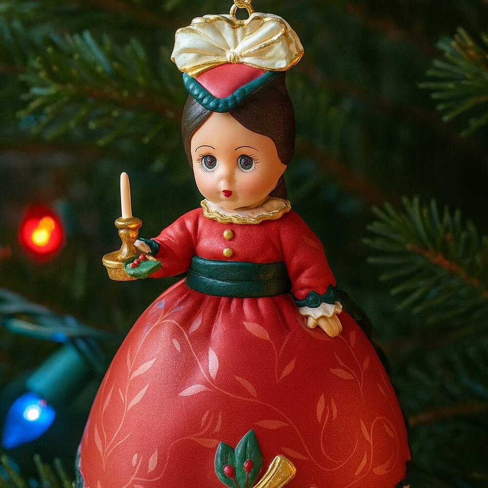 Hallmark 2001 Madame Alexander Victorian Christmas Keepsake Ornament Doll QX6855
